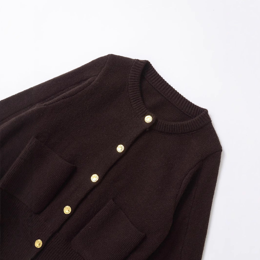 Round Neck Buttoned Knit Cardigan – Soulmate Streetwear | same ANTHEM