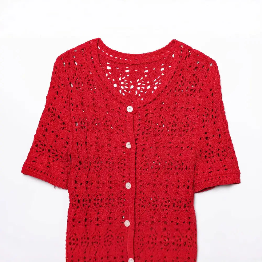 Round Neck Hollow Knitted Cardigan – Dreamy Soulmate Streetwear | same ANTHEM
