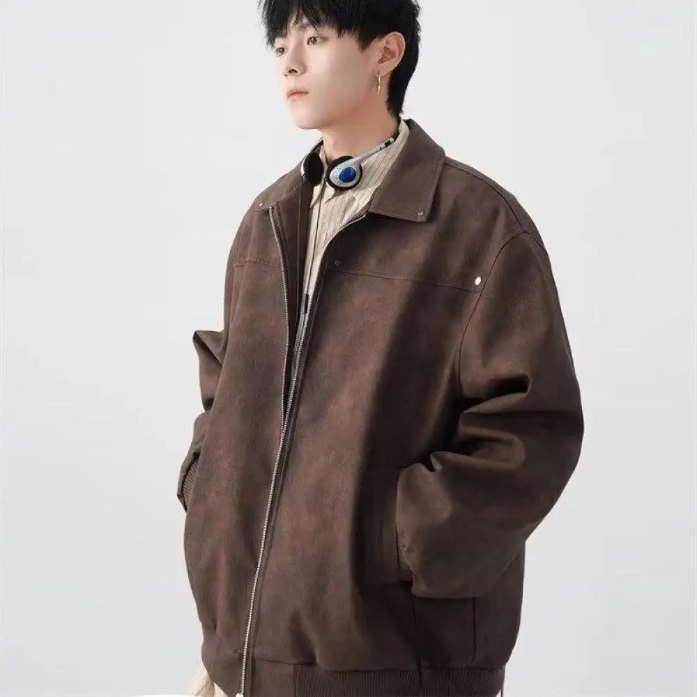 Ruoshuai Korean Fashion Loose Jacket | same ANTHEM. Men’s Coats