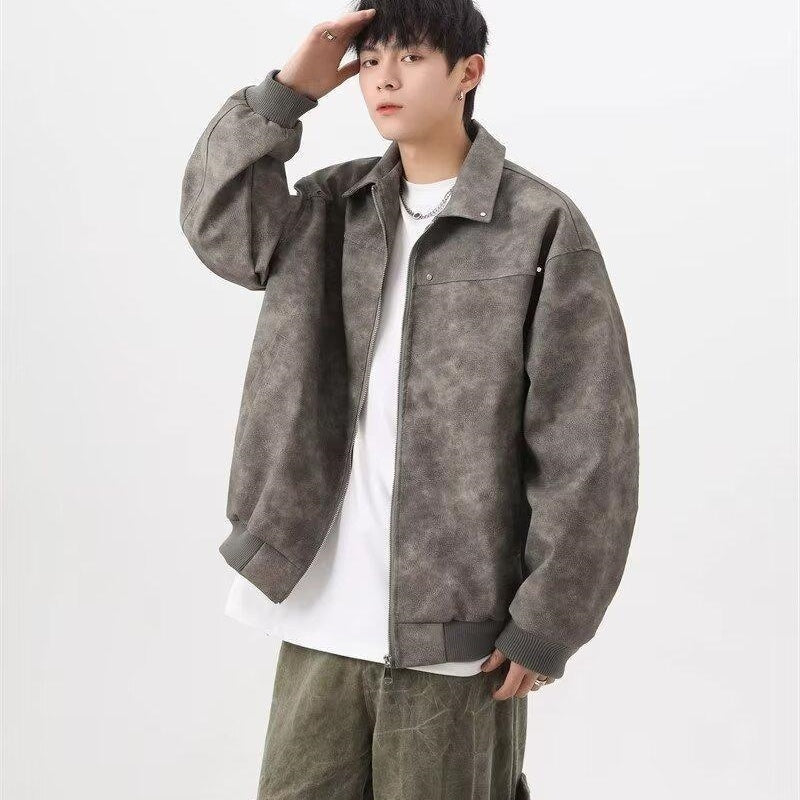 Ruoshuai Korean Fashion Loose Jacket | same ANTHEM. Men’s Coats - Gray / 2XL