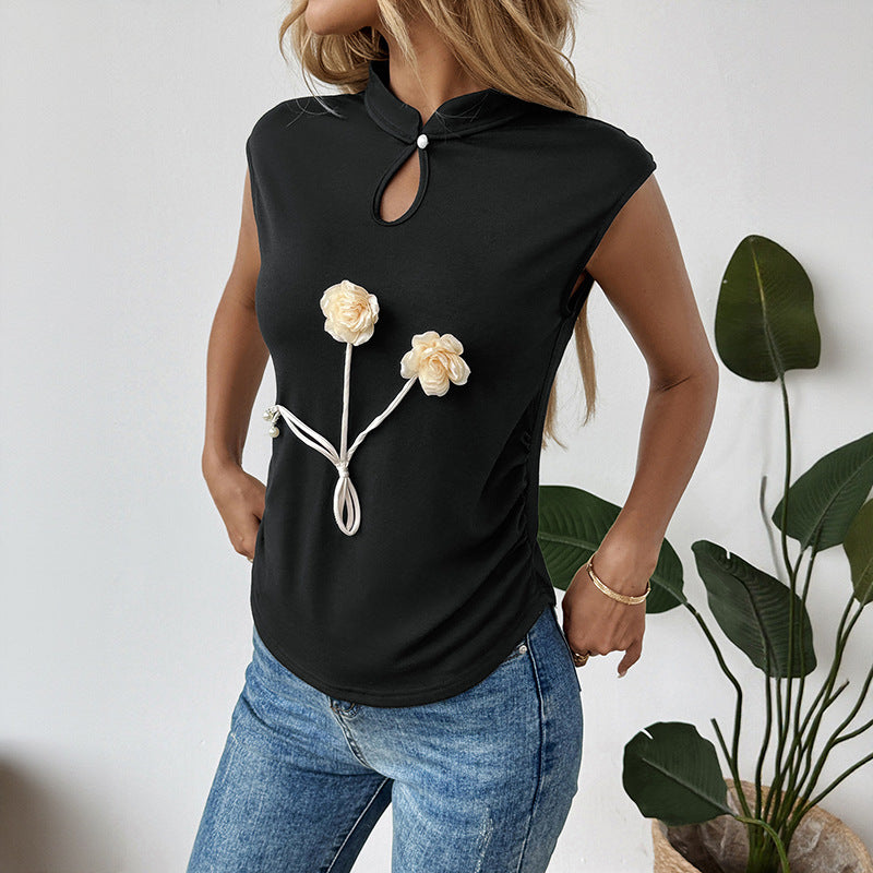 same ANTHEM. 3D Floral Chinese-Inspired Top – Sleeveless Soulmate Streetwear