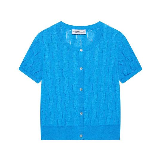 same ANTHEM. Buttoned Knit Sweater Top – Soulmate Streetwear for Women - turquoise / S