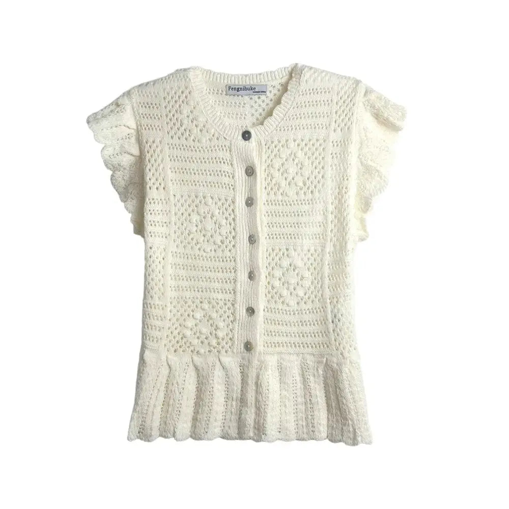 same ANTHEM. Flying Sleeve Mesh Knit Jacket – Jacquard Streetwear for Soulmates