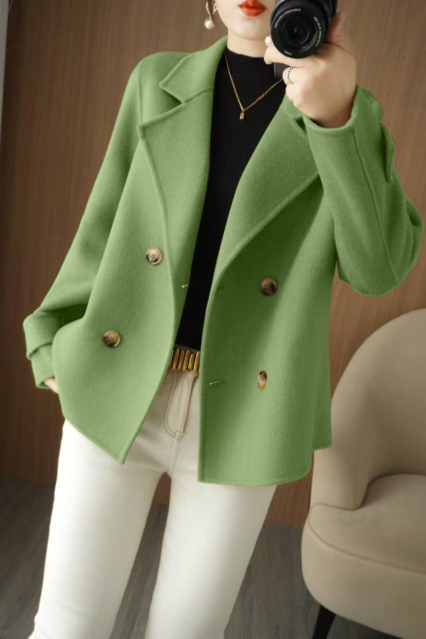 Same ANTHEM Graceful Casual Jacket – Warm Cozy & Timeless - Avocado Green / L