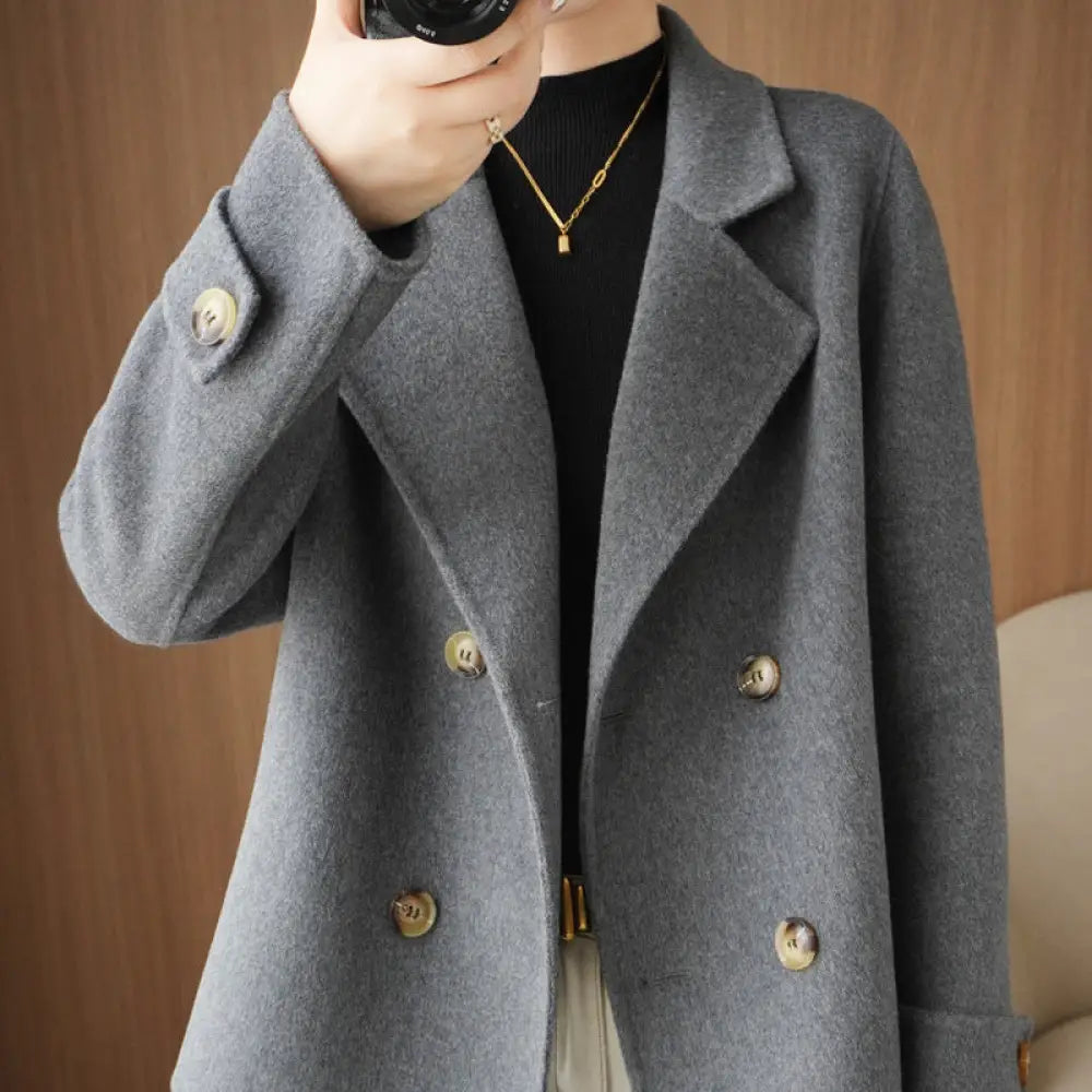 Same ANTHEM Graceful Casual Jacket – Warm Cozy & Timeless - Gray / L