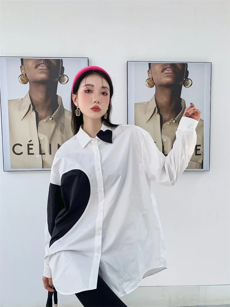 same ANTHEM. Heart Patchwork Blouse – Soulmate Streetwear for Besties & Lovers