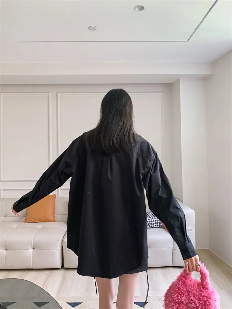 same ANTHEM. Heart Patchwork Blouse – Soulmate Streetwear for Besties & Lovers