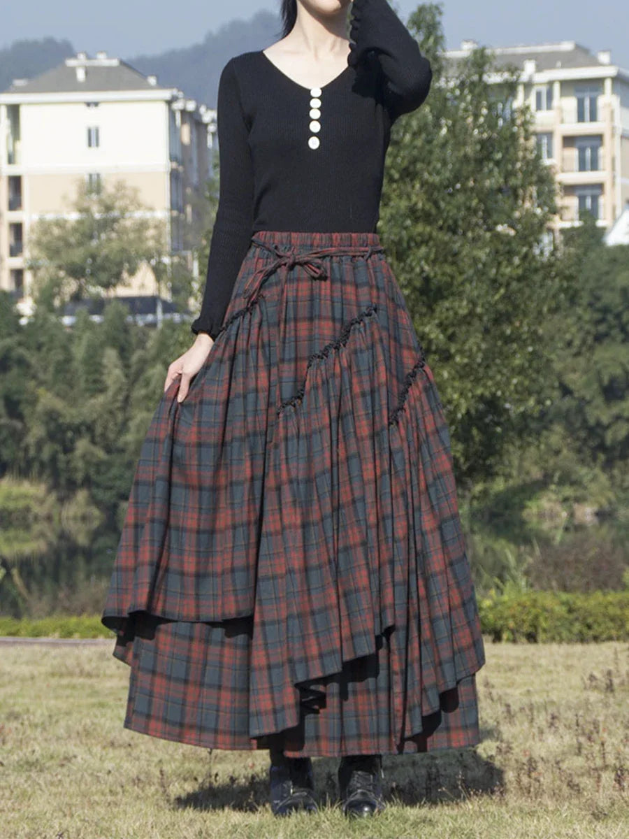 same ANTHEM. Irregular Hem Lace Skirt – Medieval-Inspired Soulmate Streetwear