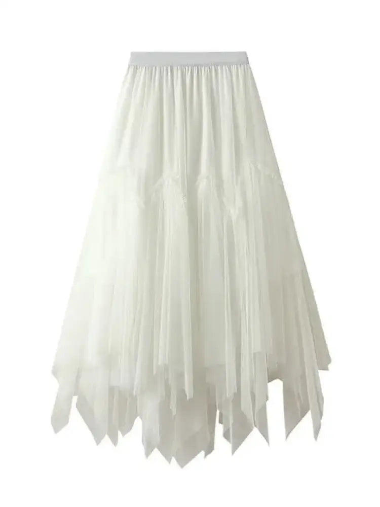 same ANTHEM. Irregular Mesh Puffy Skirt – Dreamy Streetwear for Soulmates