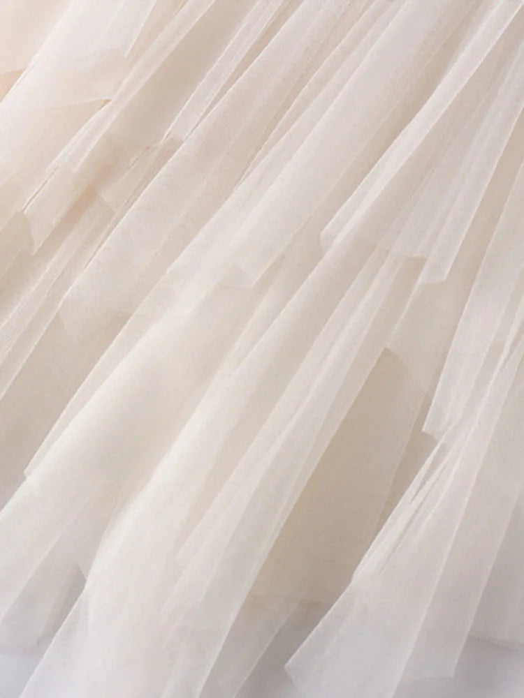same ANTHEM. Irregular Mesh Puffy Skirt – Dreamy Streetwear for Soulmates