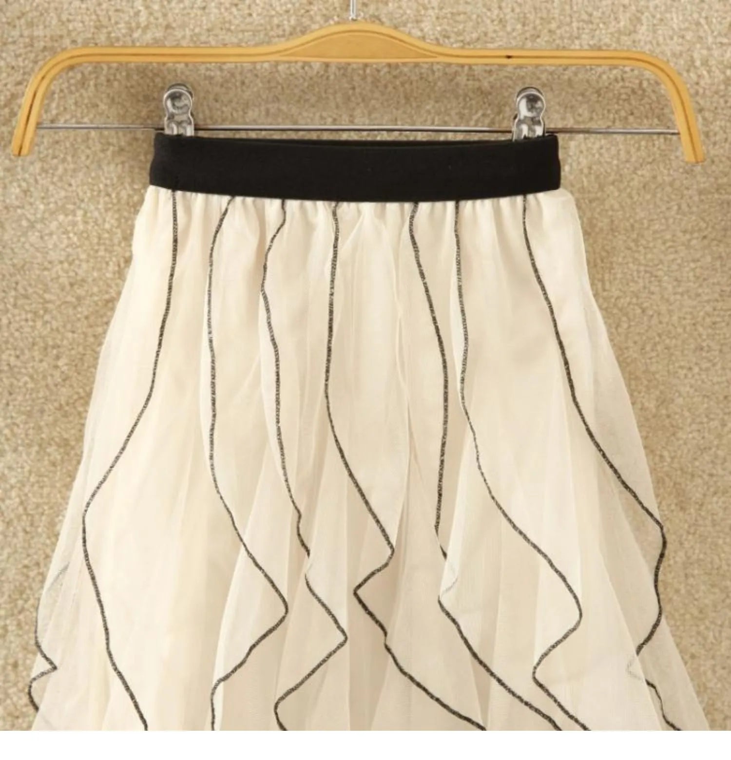 same ANTHEM. Irregular Tulle Midi Skirt – Dreamy Streetwear for Soulmates