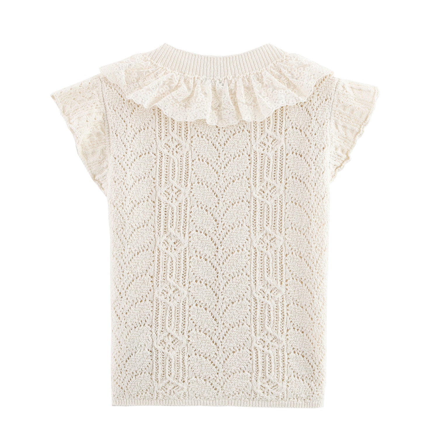 same ANTHEM. Jacquard Mesh Knit Top – Layered Soulmate Streetwear for Women