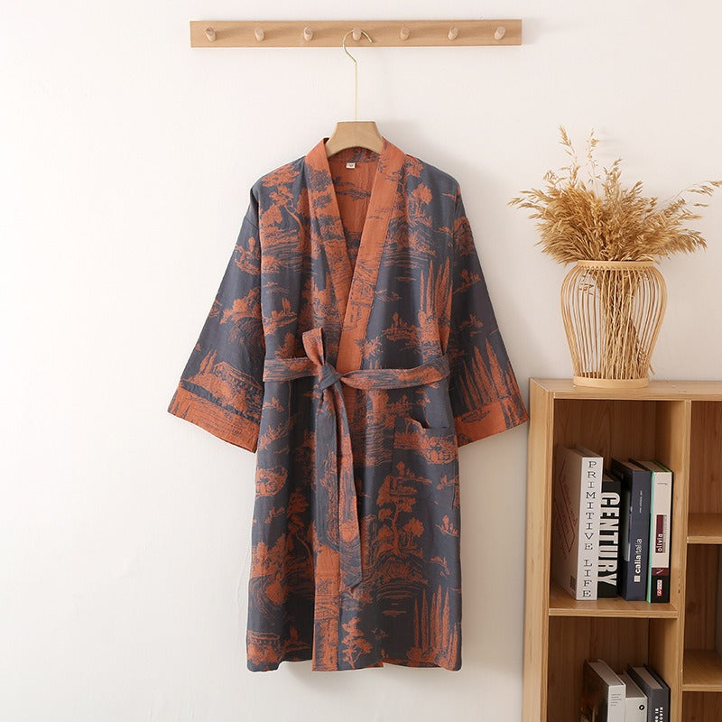 same ANTHEM. Men’s Jacquard Gauze Pajamas – Soulmate Streetwear for Rest & Rhythm