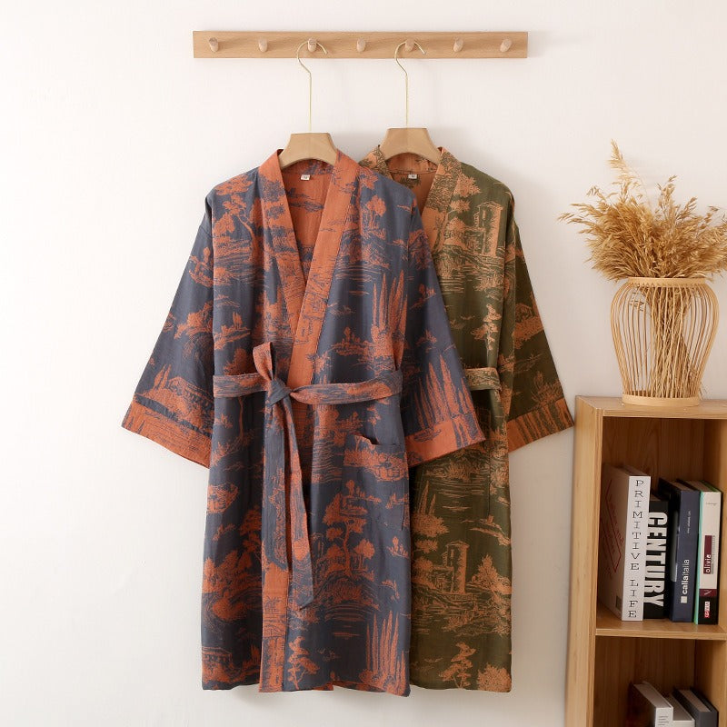 same ANTHEM. Men’s Jacquard Gauze Pajamas – Soulmate Streetwear for Rest & Rhythm