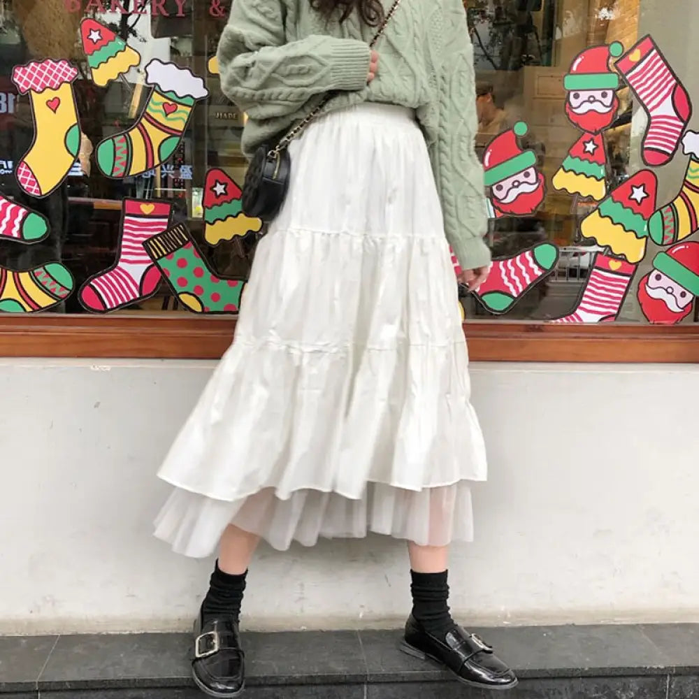 same ANTHEM.Multi Layered Tulle Skirt – Vintage Soulmate Streetwear - white / One Size