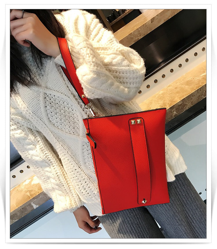 same ANTHEM. Red Clutch Bag – Soulmate Streetwear Statement Accessory
