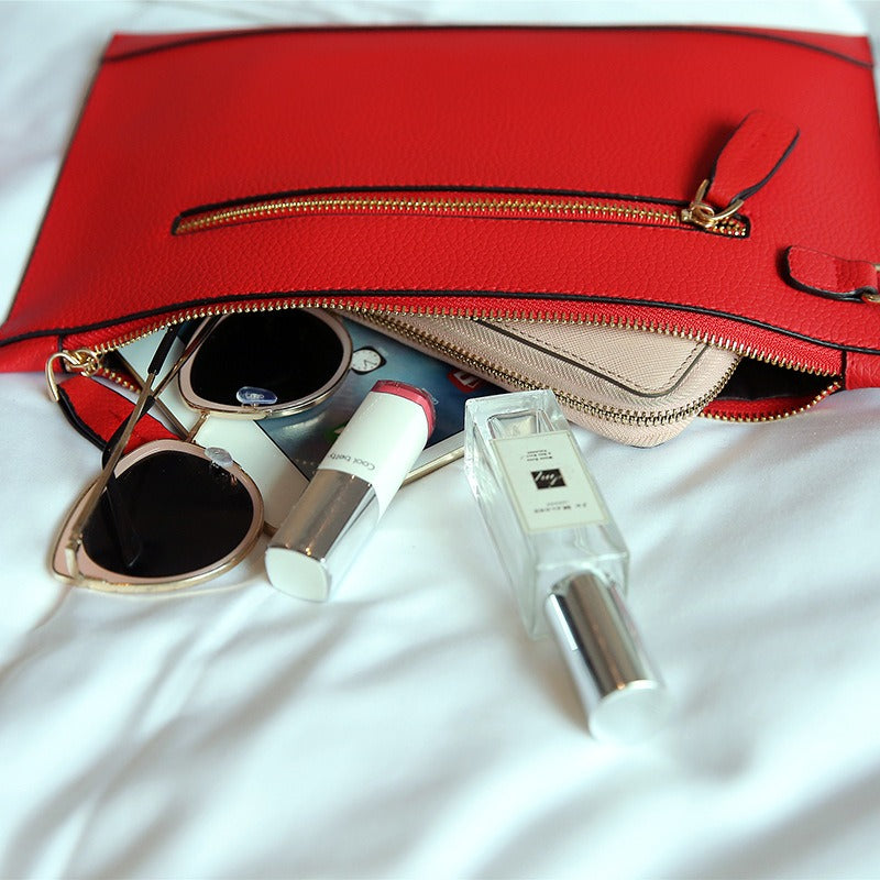 same ANTHEM. Red Clutch Bag – Soulmate Streetwear Statement Accessory