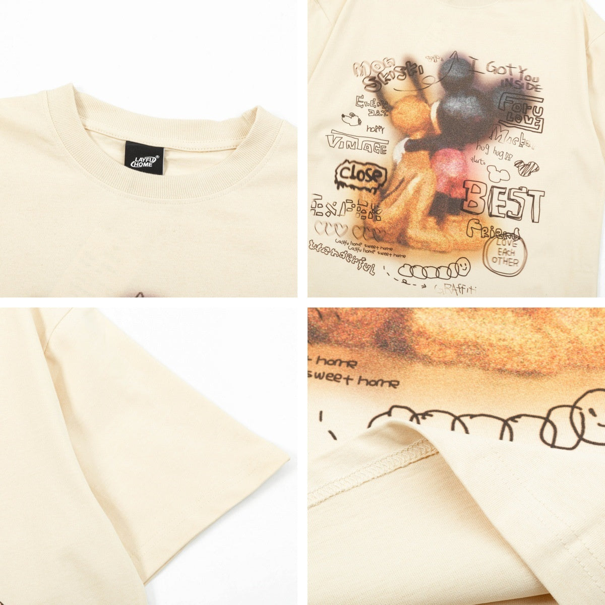 same ANTHEM. Retro Blurred Mickey T-Shirt – Soulmate Streetwear for Men