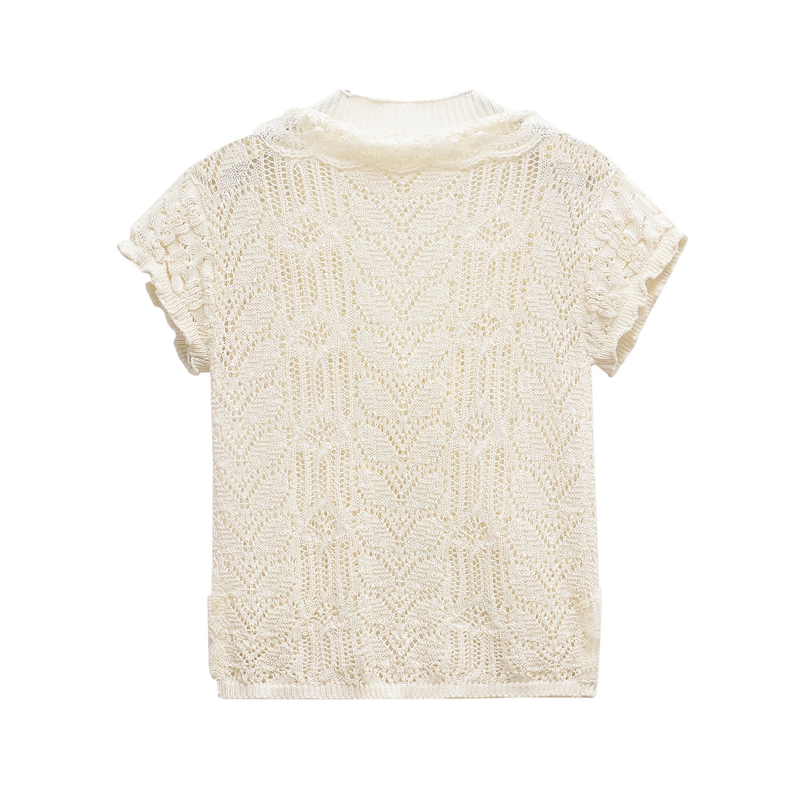same ANTHEM. Soulmate Mesh Tee – Jacquard Hollow Out Women’s Top | Streetwear for Lovers