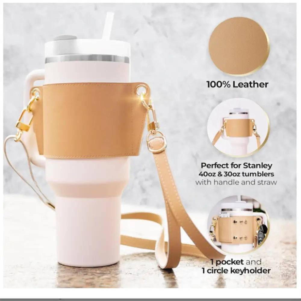 same ANTHEM. Stainless Steel Coffee Cup Set – Soulmate Wear-Inspired Outdoor Accessory - Beige