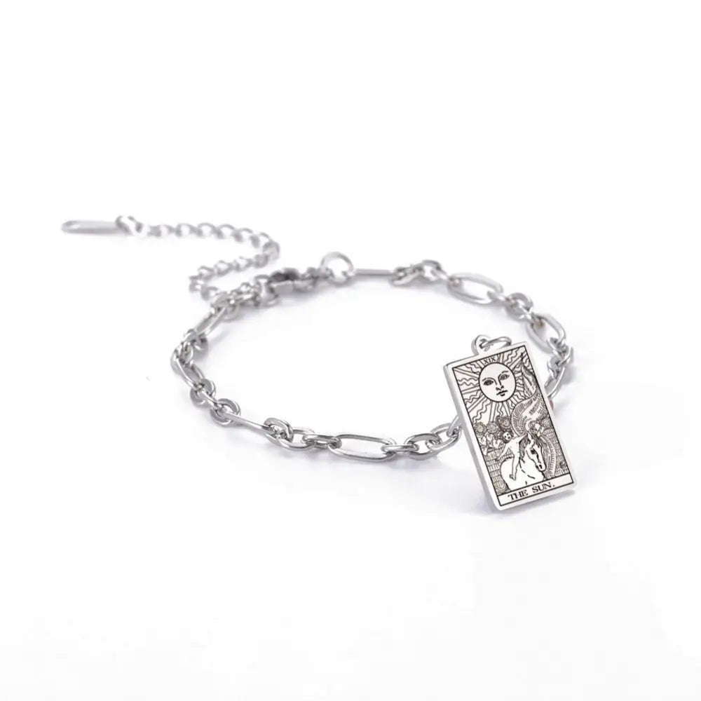 same ANTHEM. Tarot Card Oval Link Bracelet – Soulmate Streetwear Jewelry