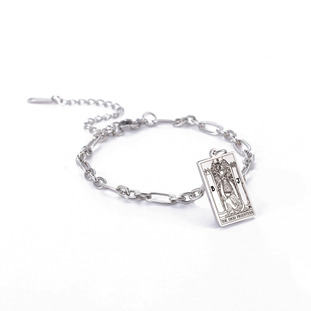 same ANTHEM. Tarot Card Oval Link Bracelet – Soulmate Streetwear Jewelry