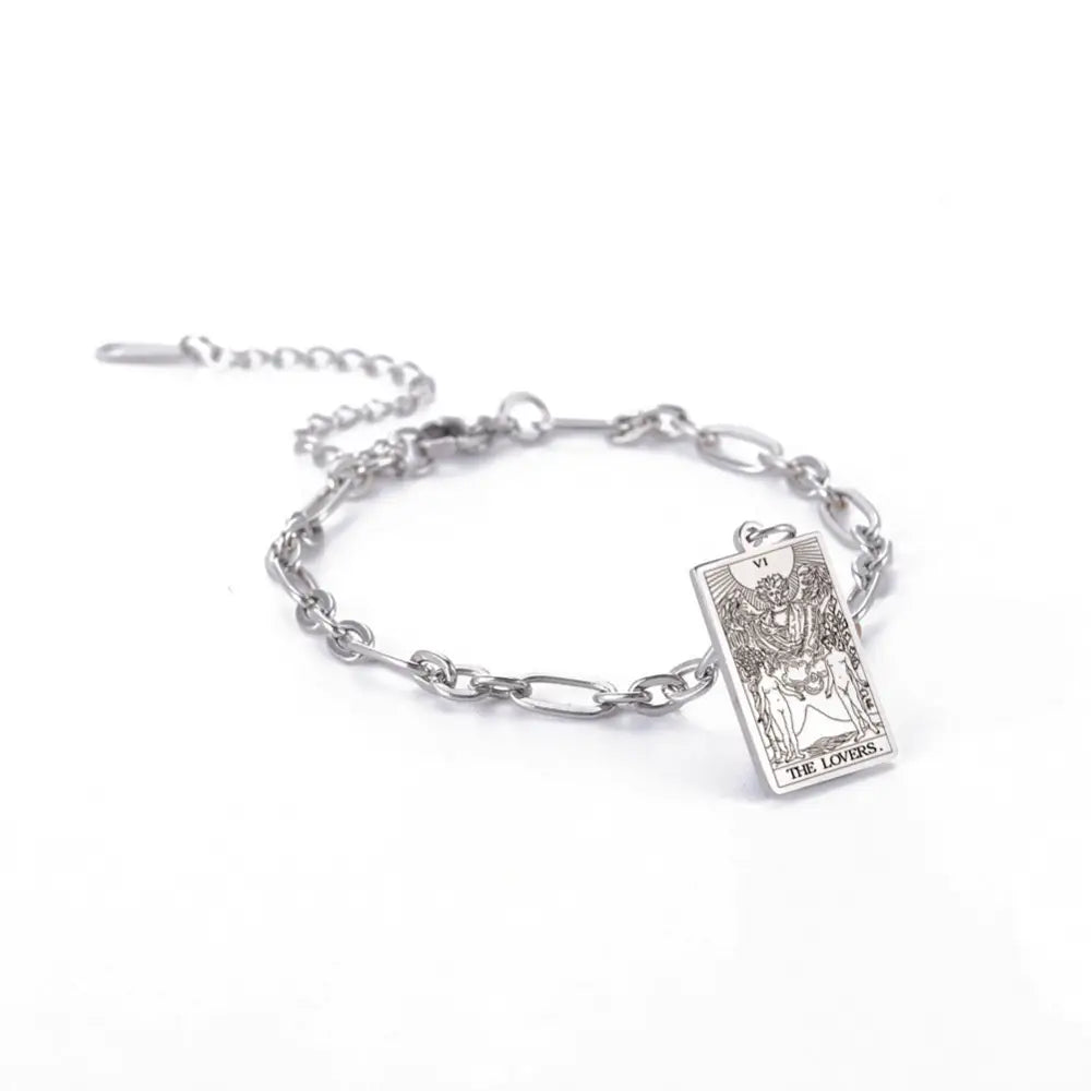 same ANTHEM. Tarot Card Oval Link Bracelet – Soulmate Streetwear Jewelry