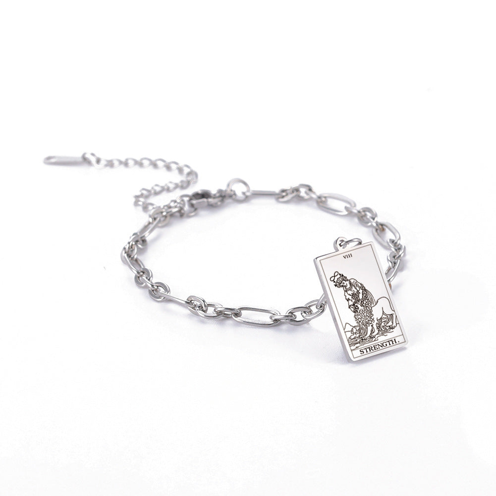 same ANTHEM. Tarot Card Oval Link Bracelet – Soulmate Streetwear Jewelry