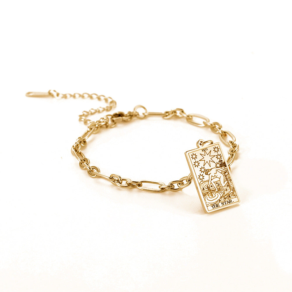 same ANTHEM. Tarot Card Oval Link Bracelet – Soulmate Streetwear Jewelry