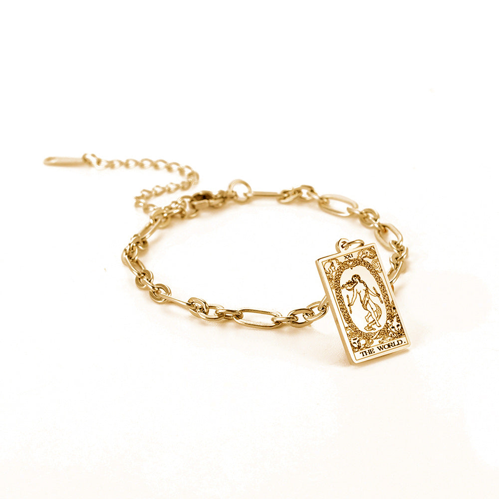 same ANTHEM. Tarot Card Oval Link Bracelet – Soulmate Streetwear Jewelry