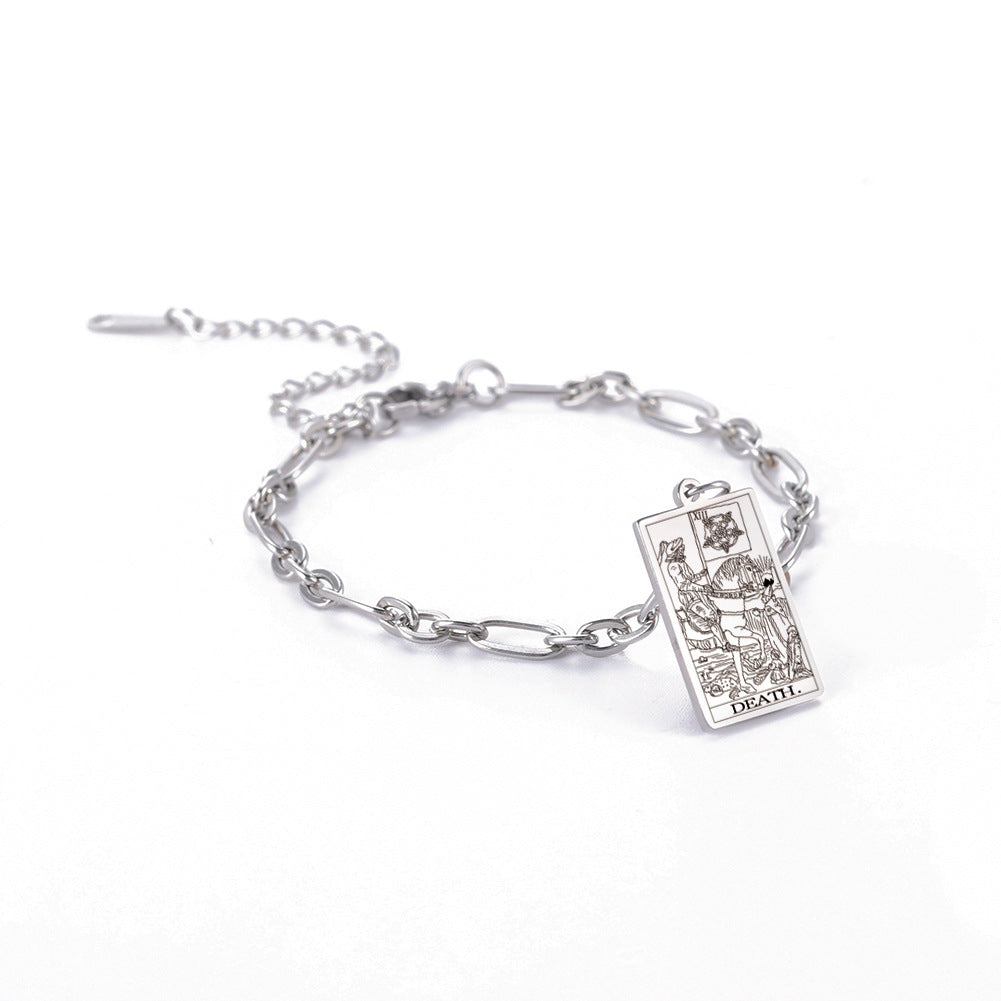 same ANTHEM. Tarot Card Oval Link Bracelet – Soulmate Streetwear Jewelry