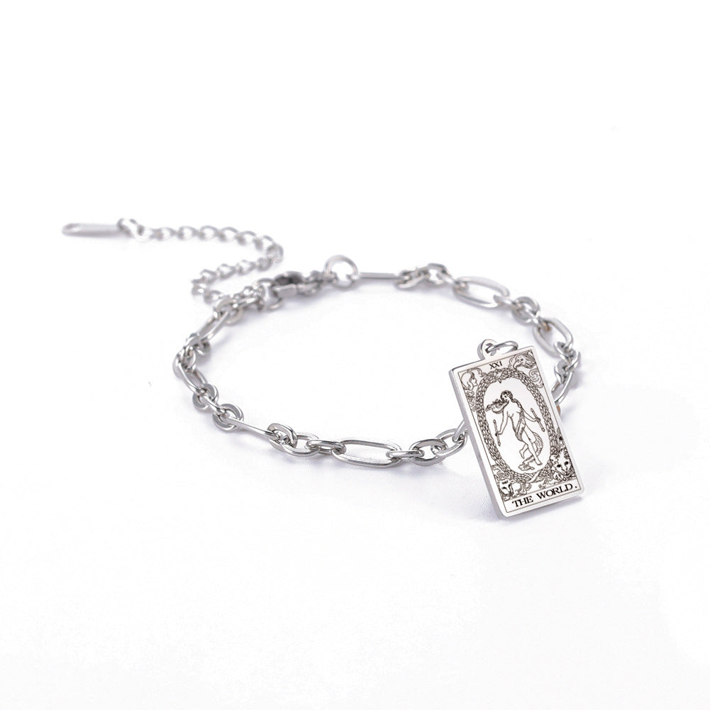 same ANTHEM. Tarot Card Oval Link Bracelet – Soulmate Streetwear Jewelry