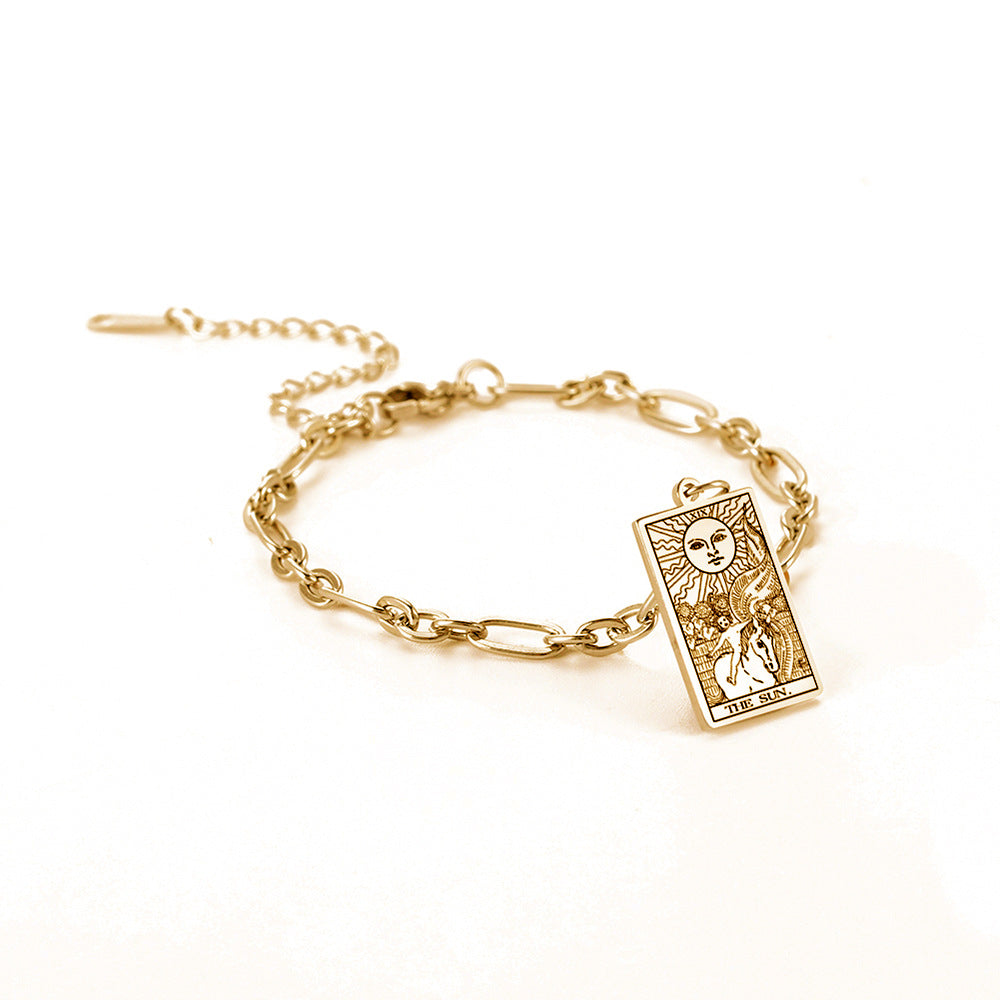 same ANTHEM. Tarot Card Oval Link Bracelet – Soulmate Streetwear Jewelry