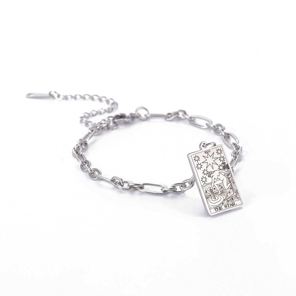 same ANTHEM. Tarot Card Oval Link Bracelet – Soulmate Streetwear Jewelry