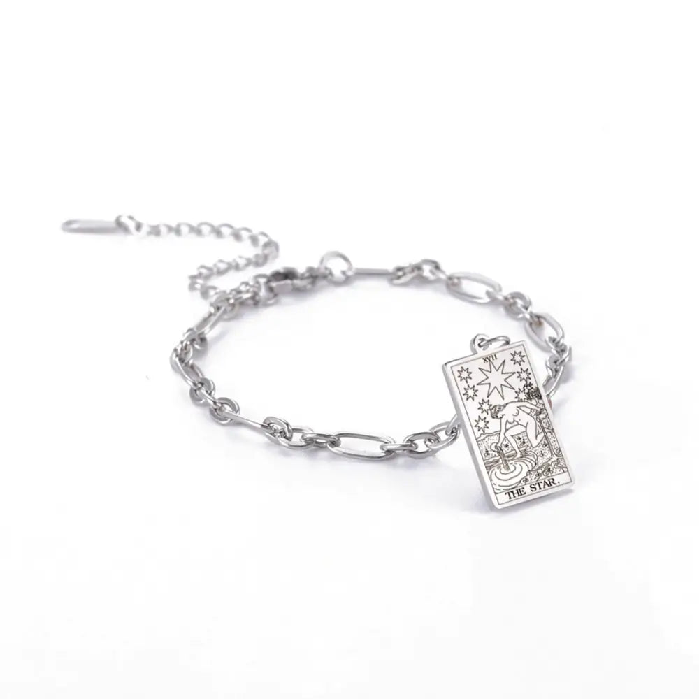 same ANTHEM. Tarot Card Oval Link Bracelet – Soulmate Streetwear Jewelry