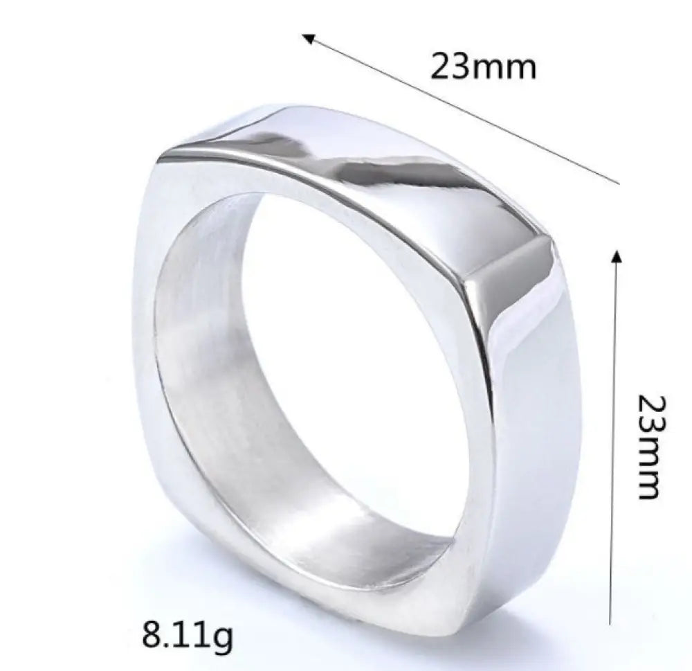 same ANTHEM. Titanium Steel Wild Couple Ring – Soulmate Statement Jewelry - Bag