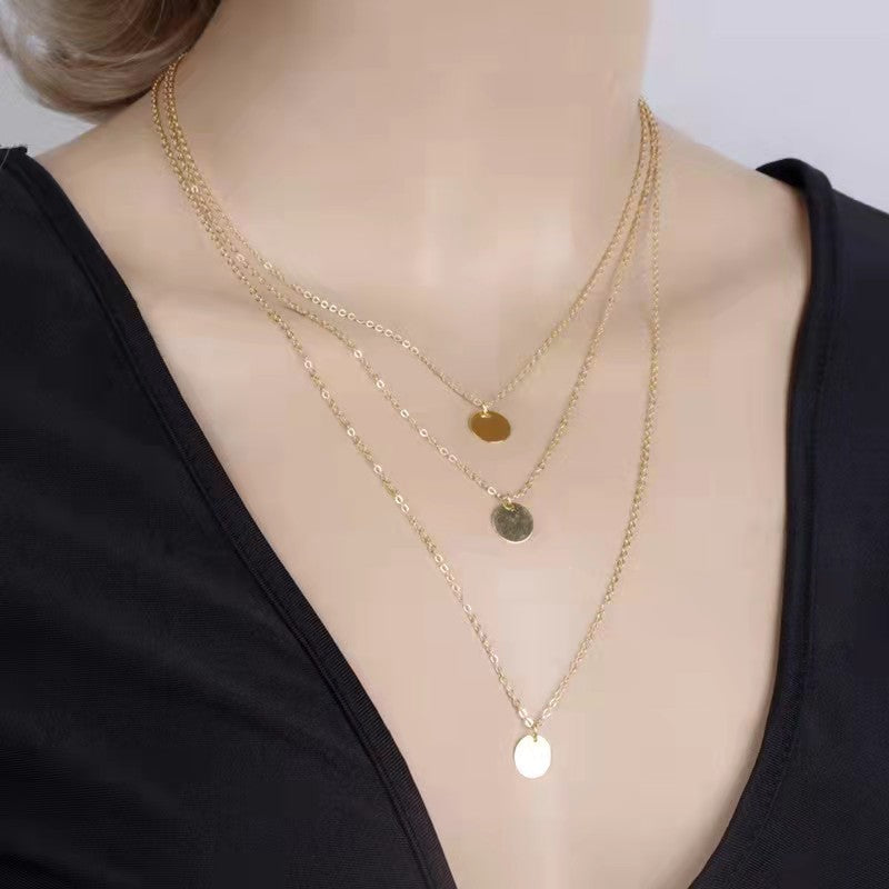 Sequined Clavicle Necklace | Boho Chic Lovers Pendant | same ANTHEM