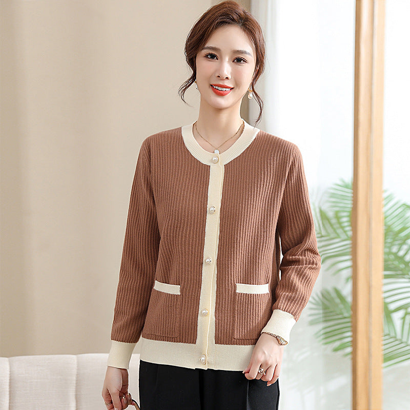 Short Knitted Outdoor Cardigan – Chic & Versatile Layer | same ANTHEM - Brown / 2XL