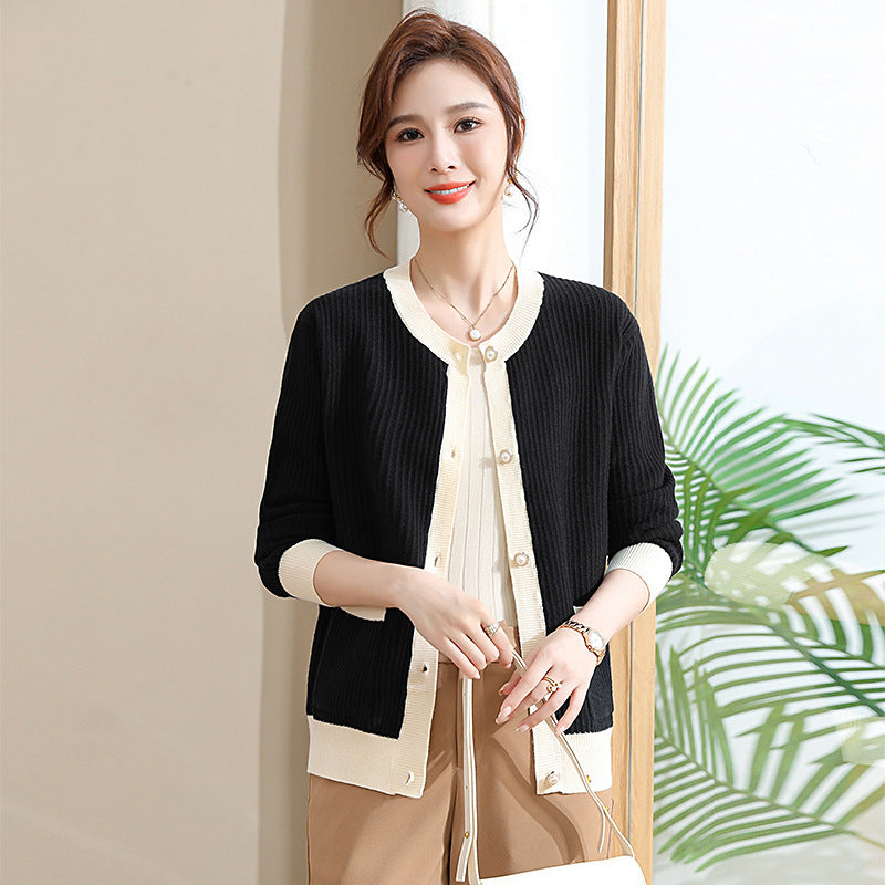 Short Knitted Outdoor Cardigan – Chic & Versatile Layer | same ANTHEM - Black / 2XL