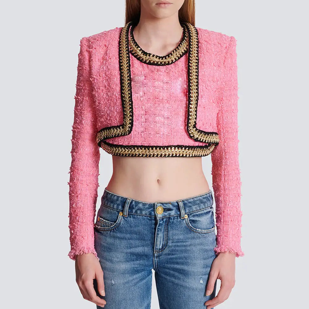 Short Three Piece Woolen Set | same ANTHEM. - jacket + vest + skirt / S