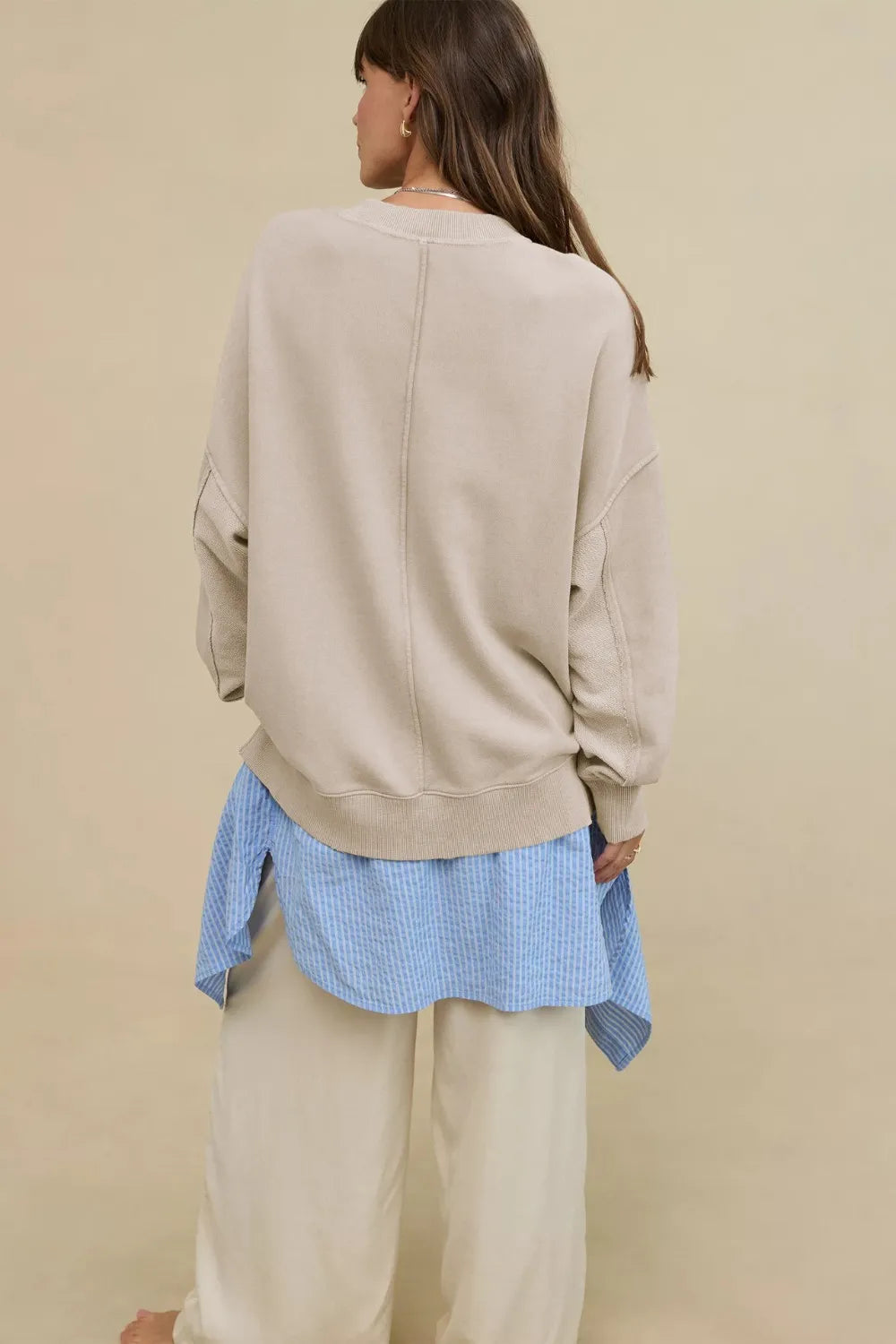 Side Slit Streetwear Sweatshirt – same ANTHEM | Casual Style for Soulmates & Lovers