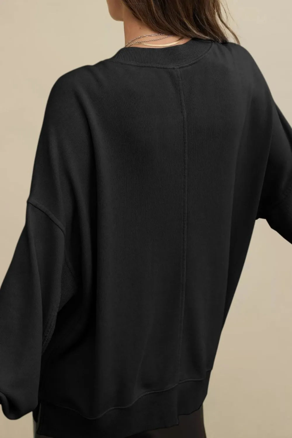 Side Slit Streetwear Sweatshirt – same ANTHEM | Casual Style for Soulmates & Lovers