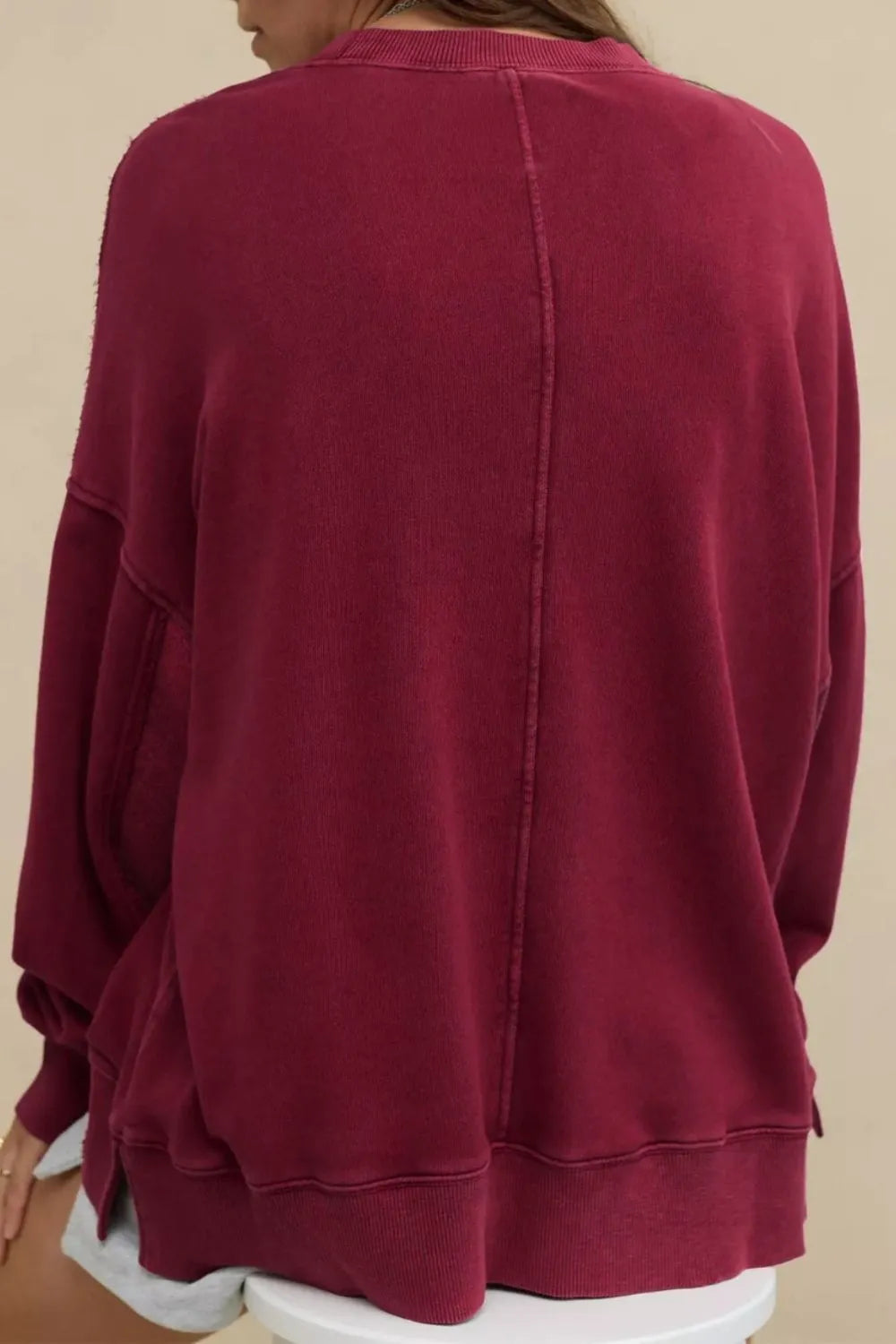 Side Slit Streetwear Sweatshirt – same ANTHEM | Casual Style for Soulmates & Lovers