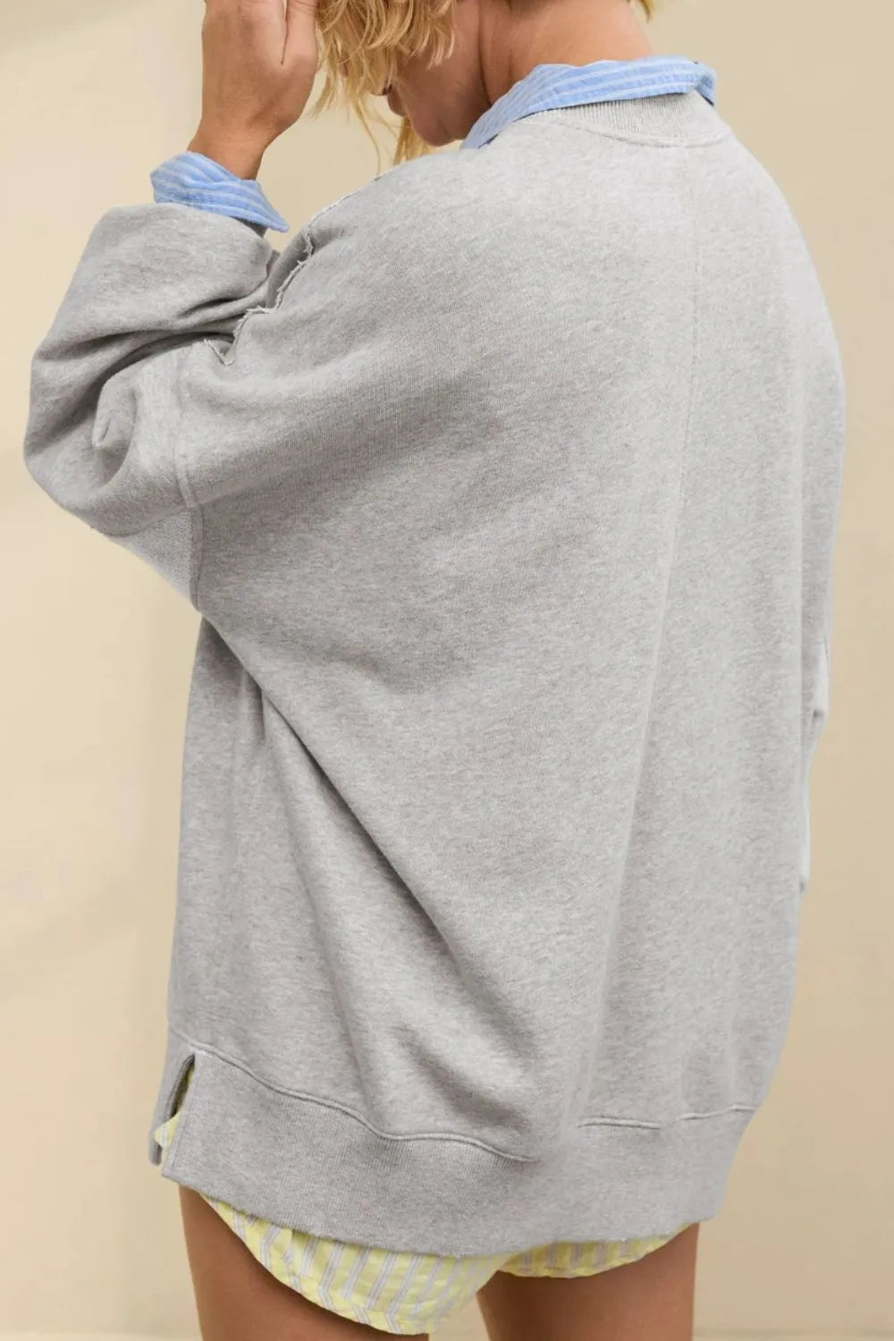 Side Slit Streetwear Sweatshirt – same ANTHEM | Casual Style for Soulmates & Lovers