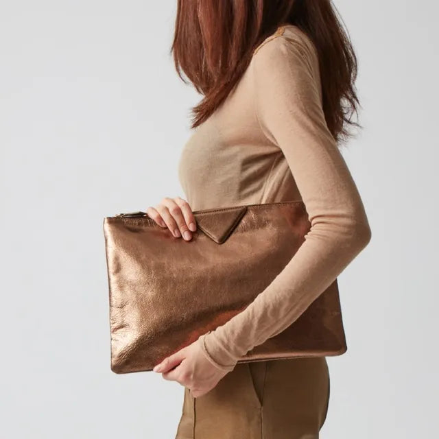 Silver Envelope Clutch Bag | Soulmate Streetwear – same ANTHEM. - Gold