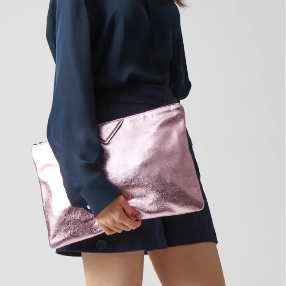 Silver Envelope Clutch Bag | Soulmate Streetwear – same ANTHEM. - Pink