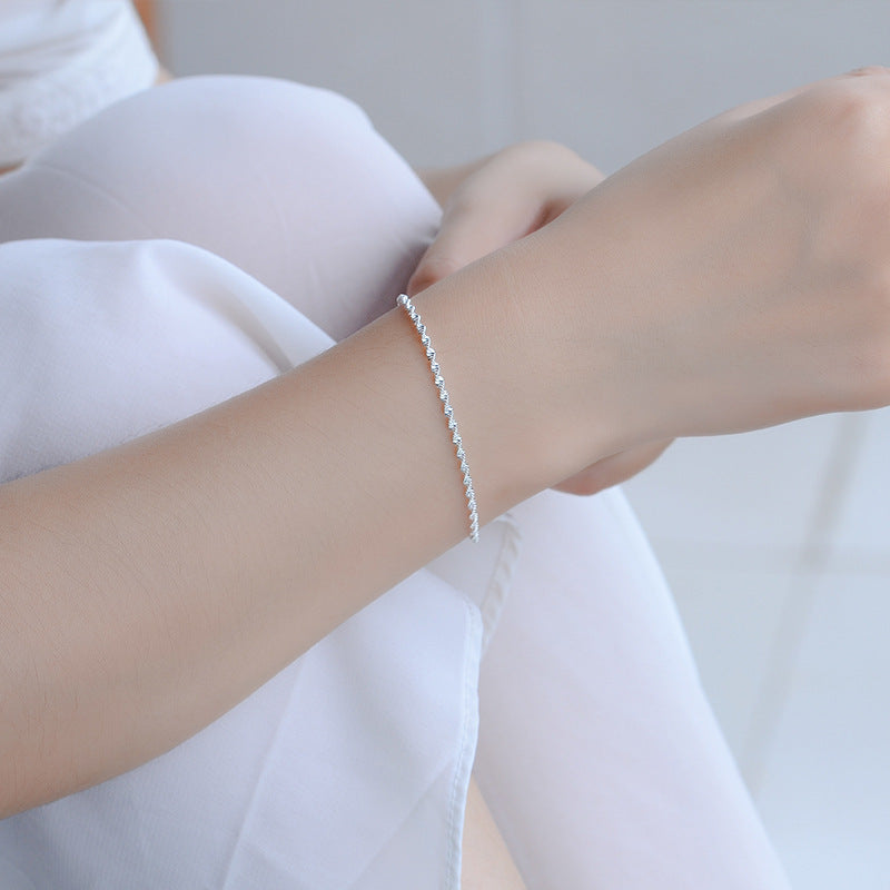Silver Wave Bracelet Anklet – Poetic Soulmate Jewellery | same ANTHEM.