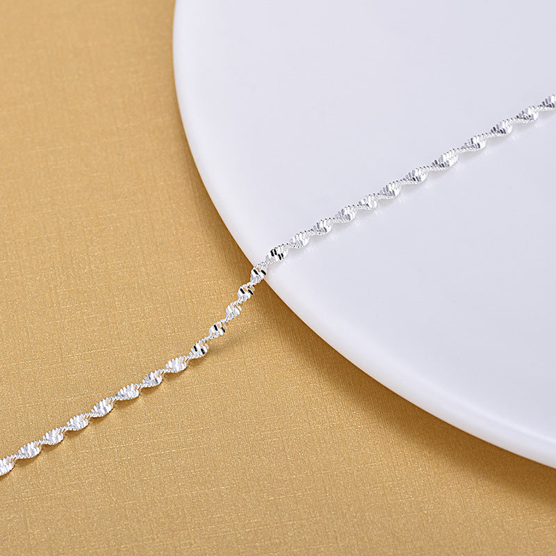 Silver Wave Bracelet Anklet – Poetic Soulmate Jewellery | same ANTHEM.