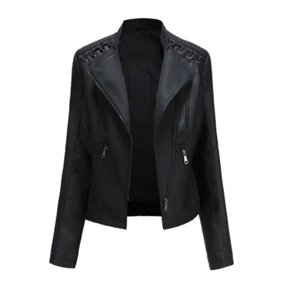 Slim Leather Jacket for Women – Soulmate Style Outerwear | same ANTHEM - Black / 2XL - Jacket