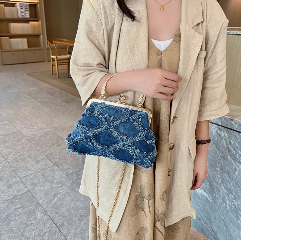 Small Denim Crossbody Bag – Travel Purse for Women | same ANTHEM.